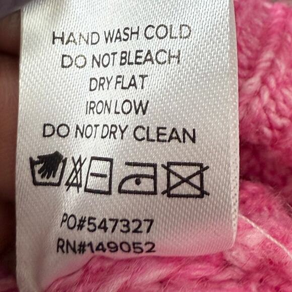 Fashion Nova NWT Clover Pink Chunky Knit Turtleneck Sweater Women’s 1X - Picture 9 of 12